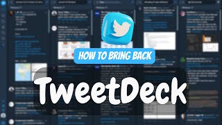 How to get old TweetDeck back without X Pro Subscription 100 Working [upl. by Plank917]