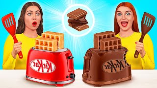 Défi Chocolat vs Réalité Nourriture  Astuces Culinaires Amusantes par Trend DO Challenge [upl. by Lindsy944]