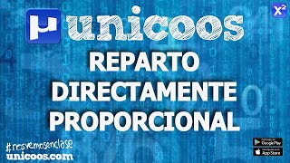 Reparto directamente proporcional SECUNDARIA 2º ESO [upl. by Alrahs]