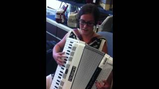 Alicia Baker Musettas Waltz Roland FR7X at ItaloAmerican Accordion [upl. by Pollak]