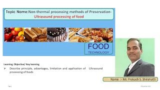 Ultrasound Processing of Food [upl. by Bozovich]