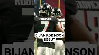 Bijan Robinson DEBUT NFL🔥🏈 shorts [upl. by Siuqramed]