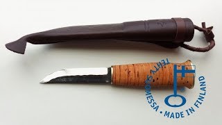 Puukko knife 9 from Finland  Tuohitako 95 [upl. by Olympia13]