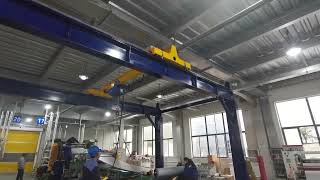 Freestanding Bridge Crane Single Girder Top Running overhead Crane  Overhead Crane Manufacturer [upl. by Keily]