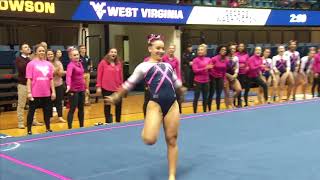 Gymnastics Routine of the Meet vs GW amp Towson  12118 [upl. by Abehsile545]