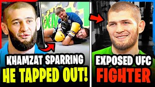 FOOTAGE Khamzat Chimaev DOMINATED in SPARRING session Khabib EXPOSES UFC fighter Dana White [upl. by Srini140]