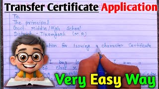 TC Application in english Application for school leaving certificate in english  tc ki application [upl. by Arual839]