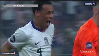 Tyler Adams Banger Goal vs Mexico [upl. by Ahsilrae708]