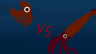 Giant pacific octopus VS Giant squid [upl. by Asare]