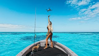 Fishing trip to the Great Barrier Reef with Fish Huntress Amy [upl. by Chapa967]