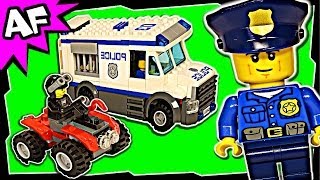 Lego City Police PRISONER TRANSPORTER 60043 Stop Motion Build Review [upl. by Rosalia39]