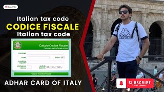 Italian tax code  codice fiscale online  Adhar card of italy  Italian tax code [upl. by Bridges146]