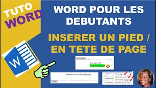 Insérer et modifier un pied de page dans Word [upl. by Iramaj]