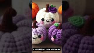 AMIGURUMI mini aboboras crochet crochepassoapasso amigurumiamigurumis amigurumisbypetus [upl. by Oberstone44]