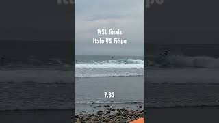 WSL finals Lower trestles 2022 Italo VS Filipe wsl finals lowers shorts [upl. by Sixel]