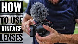 How To Use Vintage Or Manual Lenses On The Canon M50 [upl. by Dacia925]