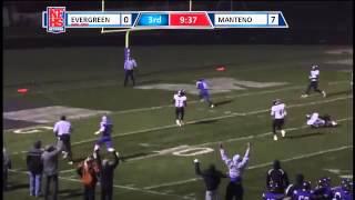 Manteno HS 8 Brian Steele 20 yd pass receive TD [upl. by Tiedeman760]