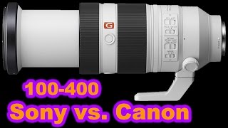 Sony FE 100400mm f4556 GM OSS Lens vs Canon EF 100400mm f4556L IS II USM [upl. by Coy]