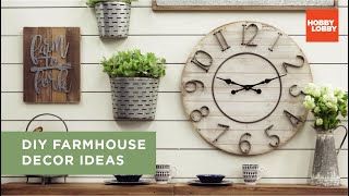 DIY Farmhouse Decor Ideas  Hobby Lobby® [upl. by Najram]