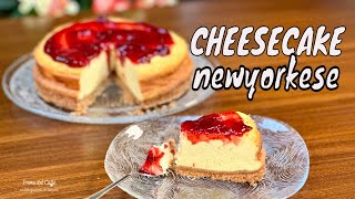 Ricetta CHEESECAKE NEWYORKESE il Cheesecake Cotto in Forno NY Cheesecake Golosa TORTA AMERICANA [upl. by Solrak164]