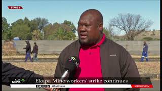 No backing down as Ekapa miners continue with strike [upl. by Maryanna]