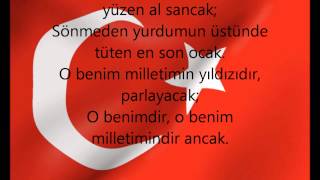 istiklal marşı sozleriturkish anthem lyrics HD [upl. by Marcelia73]