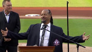 Manny Ramírez thanks fans of Cleveland upon induction into Guardians Hall of Fame [upl. by Severson]