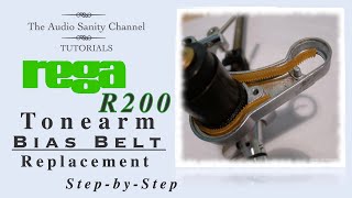 REGA R200 Bias Belt Replacement  step by step [upl. by Nairrod869]