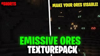 MAKE YOUR ORES VISABLE  Emissive Ores Minecraft 118 [upl. by Caspar]