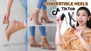 I Bought Viral TikTok Convertible Heels 👠 [upl. by Zelma]