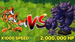 PVZ Fusion Challenge 1000x Speed Fusion Plant vs 2 Million HP Ultimate Obsidian Giant [upl. by Anne-Marie]