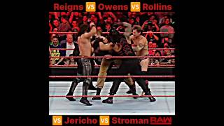 Reigns 🆚 Owens 🆚 Rollins 🆚 Jericho 🆚 Stroman shorts mvp short [upl. by Featherstone]