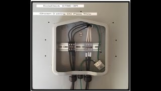 Soladeck Solar wiring transition from roof to attic [upl. by Asselem]