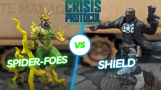 SpiderFoes Vs SHIELD  Marvel Crisis Protocol Battle Report 55 [upl. by Enomal105]