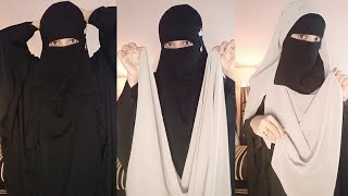 Niqab Tutorial 💕 Full Coverage  Hijab Tutorial  Dubai Niqab  Saudi Niqab Style  Hijab Style [upl. by Naiditch]