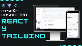 💪 Diseño UI de dashboard con React JS y Tailwind CSS totalmente responsivo [upl. by Richie882]