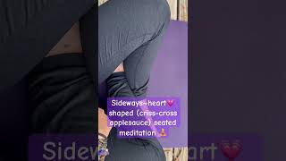 Heart 💗Seated Meditation 🧘‍♀️ shorts love meditation yoga [upl. by Akkeber]