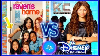 Ravens Home VS KC Undercover Musically Battle  Famous Disney Stars New Musically [upl. by Henden]