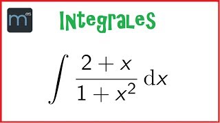 Integral muy sencilla de tipo arctan  logaritmo integrales racionales [upl. by Couture]