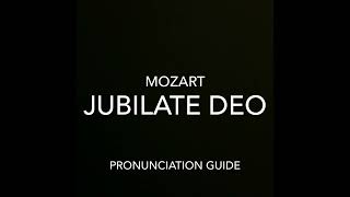 Jubilate Deo Pronunciation [upl. by Holmes]