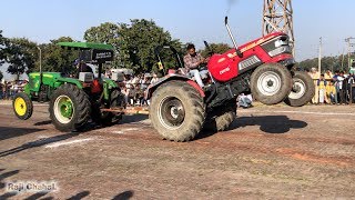 John Deere 5310 vs Mahindra Arjun 555 Di Tractor Tochan  2019 [upl. by Vaasta]