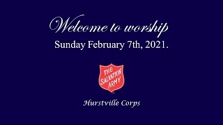 Hurstville Salvation Army Sunday 7th February 2021 English Service [upl. by Enileuqaj]