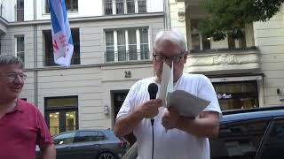 ProtestAktion gegen den Besuch des Kriegsministers Pistorius SPD  Rede R Deisler [upl. by Danyette]