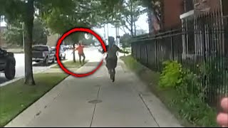 Good Samaritan Tackles Suspect Fleeing From Cops [upl. by Aneerol]