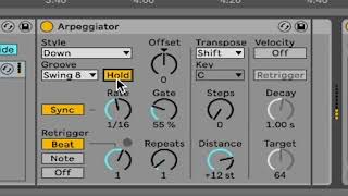 Mastering Ableton Lives Arpeggiator MIDI Effect [upl. by Ailedo]