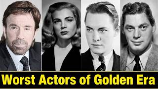 24 Golden Age Actors Who Were WORST At Acting But Still Got Fame [upl. by Acinnod]