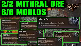 Where To Find The Forge Moulds And Mithral Ore In Baldurs Gate 3  66 Moulds  22 Mithral Ore [upl. by Bock]