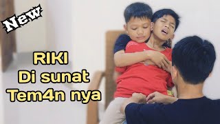 RIKI di SUNAT TEM4N❗sunatsunatan lucu  diwan bocil riki  muhyi official tv [upl. by Nonnahsed]