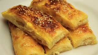 Baklava Phyllo Borek Recipe  Turkish Homemade Cheese Pie [upl. by Curley]