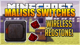 Minecraft Malisis Switches Mod Showcase Wireless Redstone Switches Minecraft 189 Mod Spotlight [upl. by Bricker]